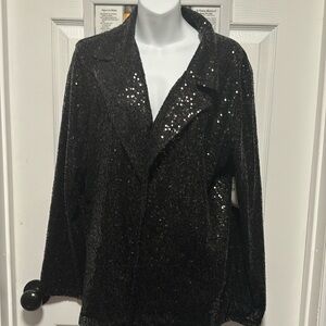Melrose Market sequin open blazer